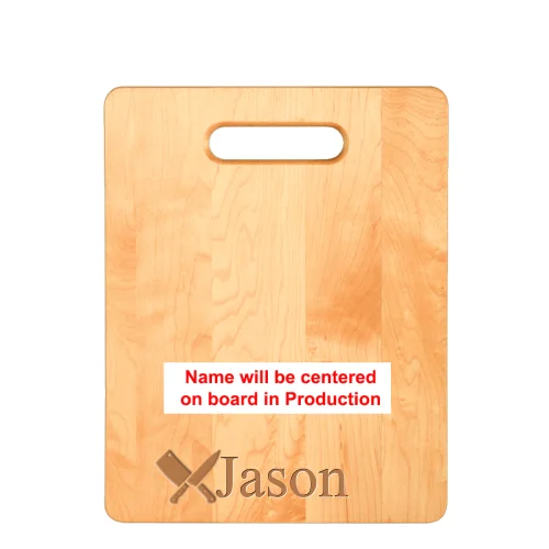 Personalized Laser Engraved Chef Knives Cutting Board (Rectangle or Paddle Shaped Options)