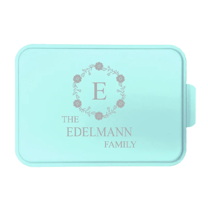 Personalized Family Split Monogram 07 Laser Engraved Cake Pan