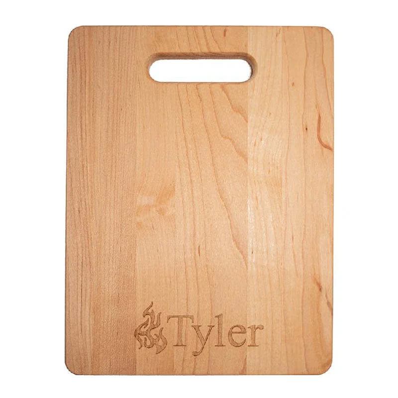 Personalized Laser Engraved Grill Master Cutting Board (Rectangle or Paddle Shaped Options)