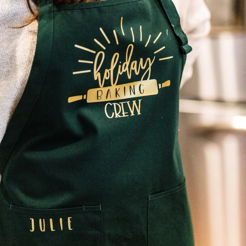 Holiday Baking Crew Personalized Apron