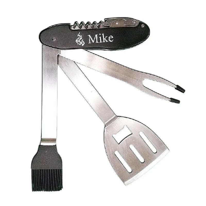 Personalized Laser Engraved 5-in-1 BBQ Tool