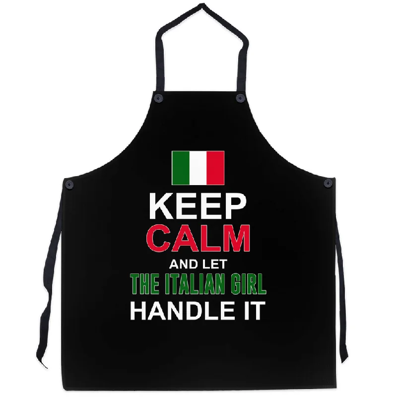 Let The Italian Girl Handle It Apron - Black