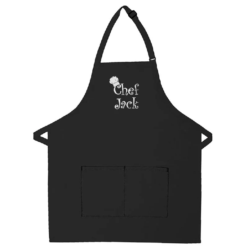 Personalized Apron Embroidered Chef Any Name Design Add a Name