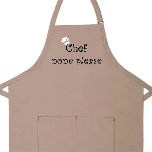 Personalized Apron Embroidered Chef Any Name Design Add a Name