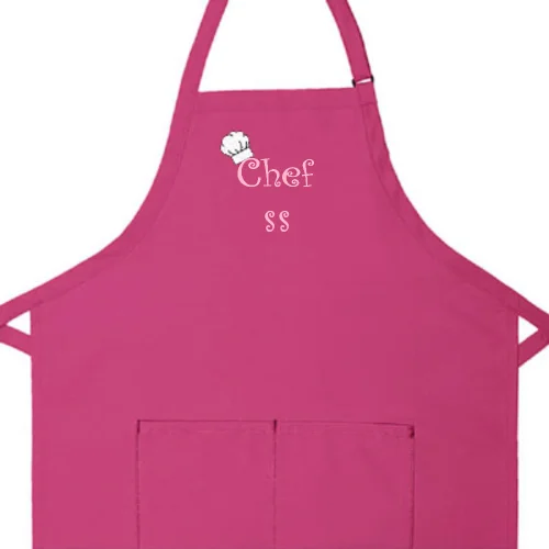 Personalized Apron Embroidered Chef Any Name Design Add a Name