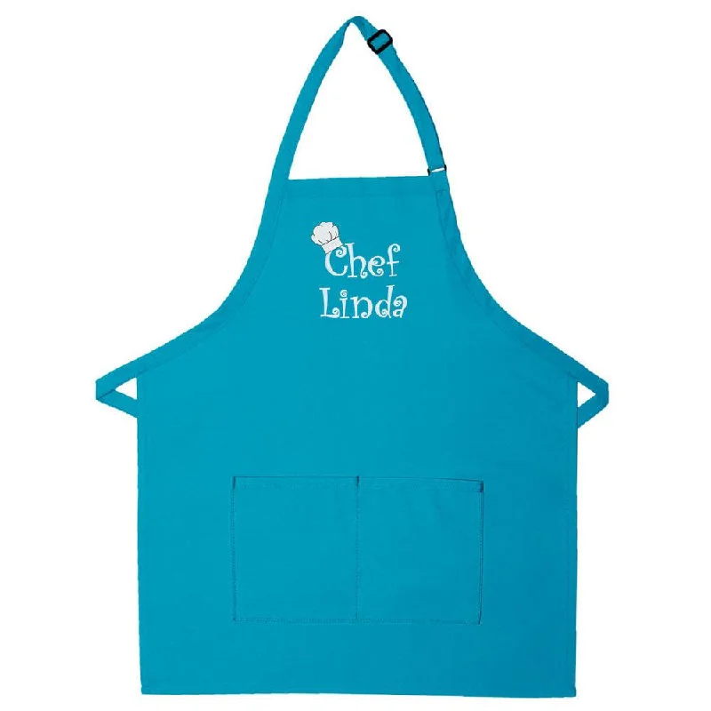 Personalized Apron Embroidered Chef Any Name Design Add a Name