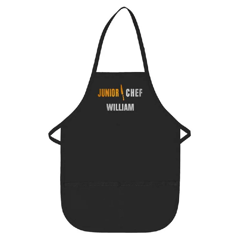 Personalized Apron Embroidered Junior Chef Design Add a Name