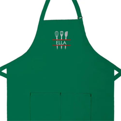 Personalized Apron Embroidered Kitchen Monogram Design Add a Name