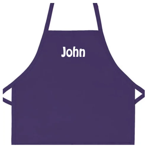 Personalized Apron Embroidered Name or Text Child Apron