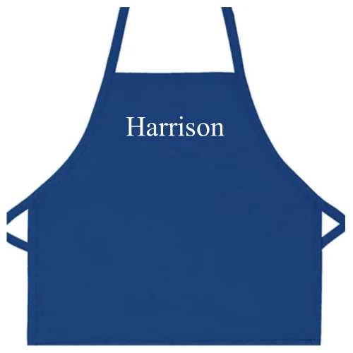 Personalized Apron Embroidered Name or Text Child Apron