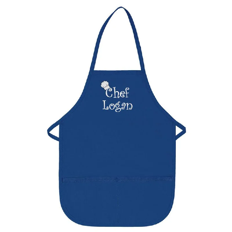 Personalized Child Apron Embroidered Chef Any Name Add a Name