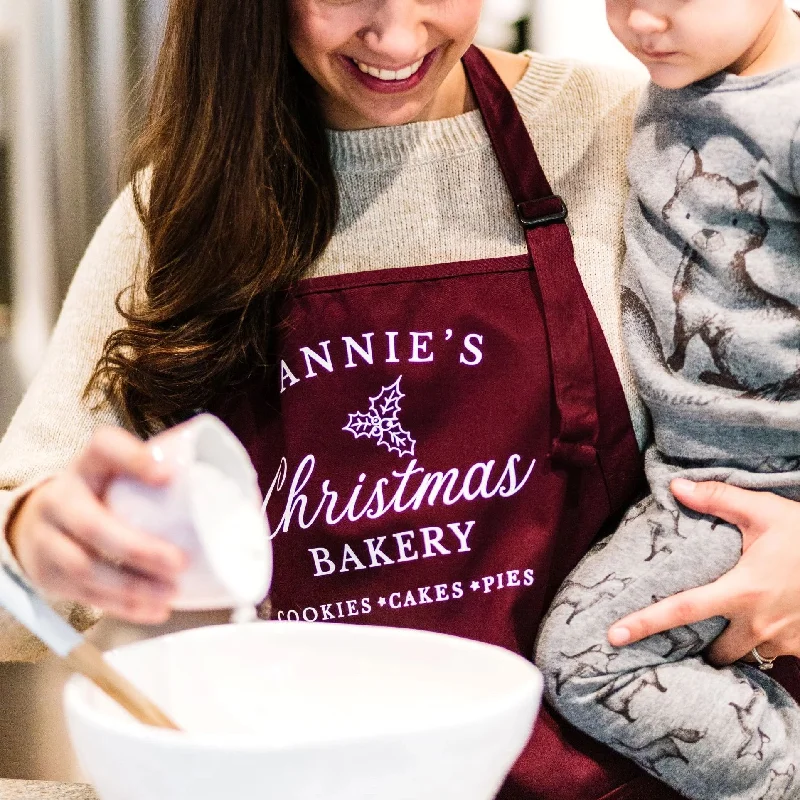 Personalized Christmas Baking Apron for Women