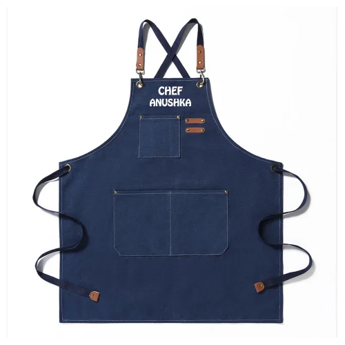 Personalized Durable Canvas Shop Apron Embroidered Name or Text