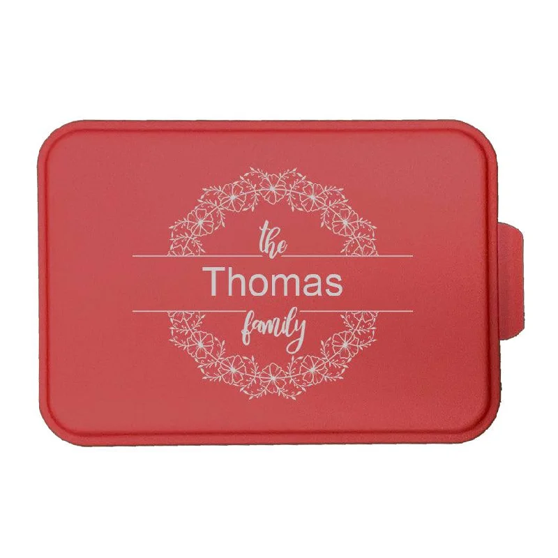 Personalized Family Name 06 Laser Engraved Cake Pan