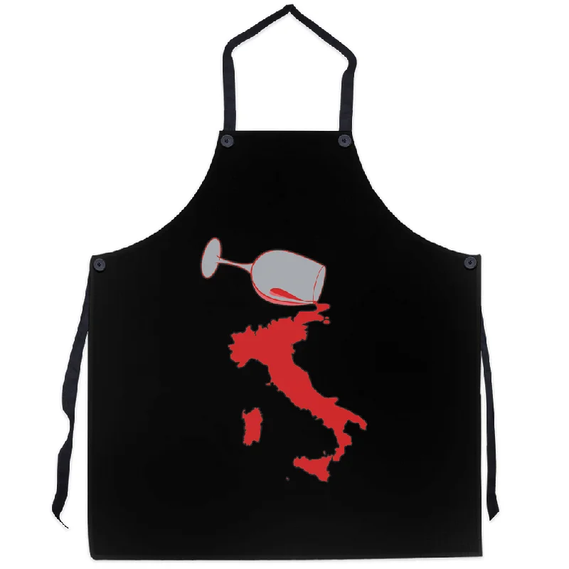 Spilled Wine Black Apron