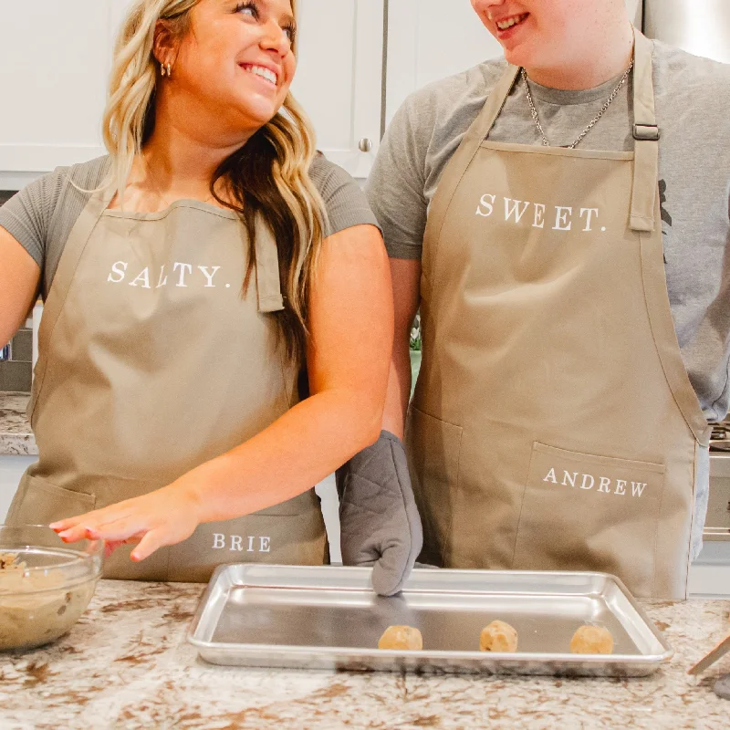 Sweet and Salty Apron Set for Couples or Best Friends