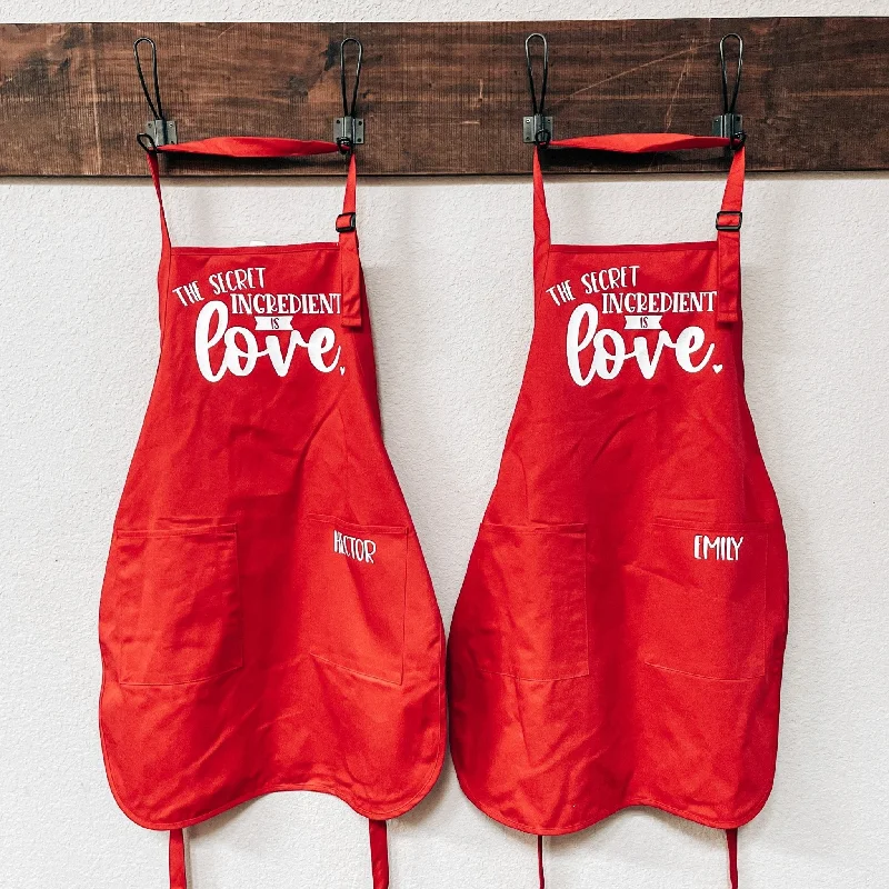 The Secret Ingredient Apron Set for Couples or Best Friends