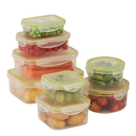 Clear Plastic Snap-Lock Food Storage Containers (16-Piece Set)