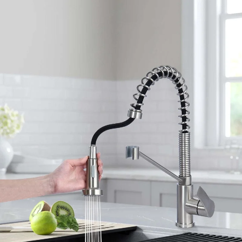 2 - Function Modern Metal Single Handle Pull-down Kitchen Faucet