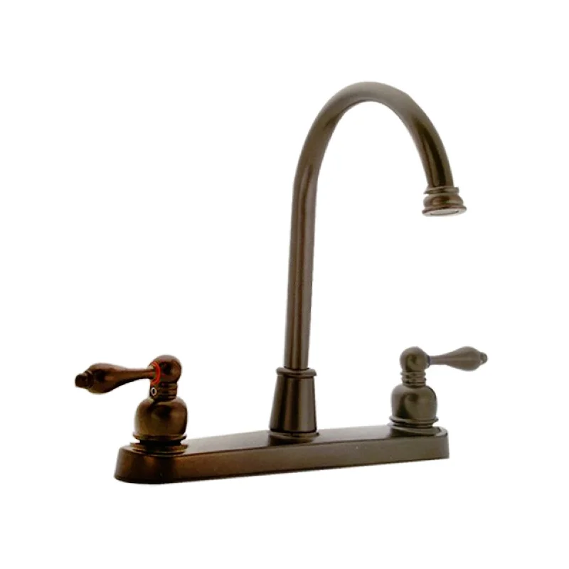 AA Decor Two Handle Kitchen Faucet in Oil Rubbed Bronze Finish - 12H x 13W x10.5L in. - 12H x 13W x10.5L in.