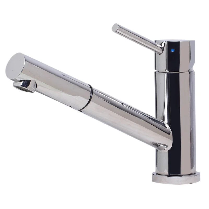 ALFI brand AB2025-PSS Polished Pull-out Single-hole Kitchen Faucet