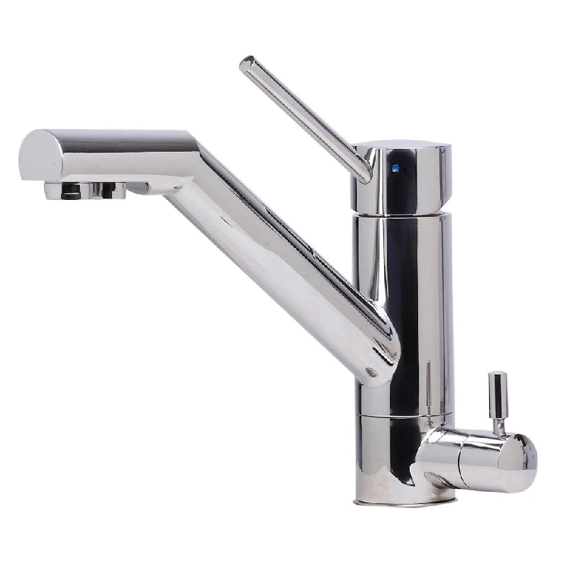 ALFI brand AB2040-PSS Solid Polished Stainless Steel Kitchen Faucet with Built in Water Dispenser