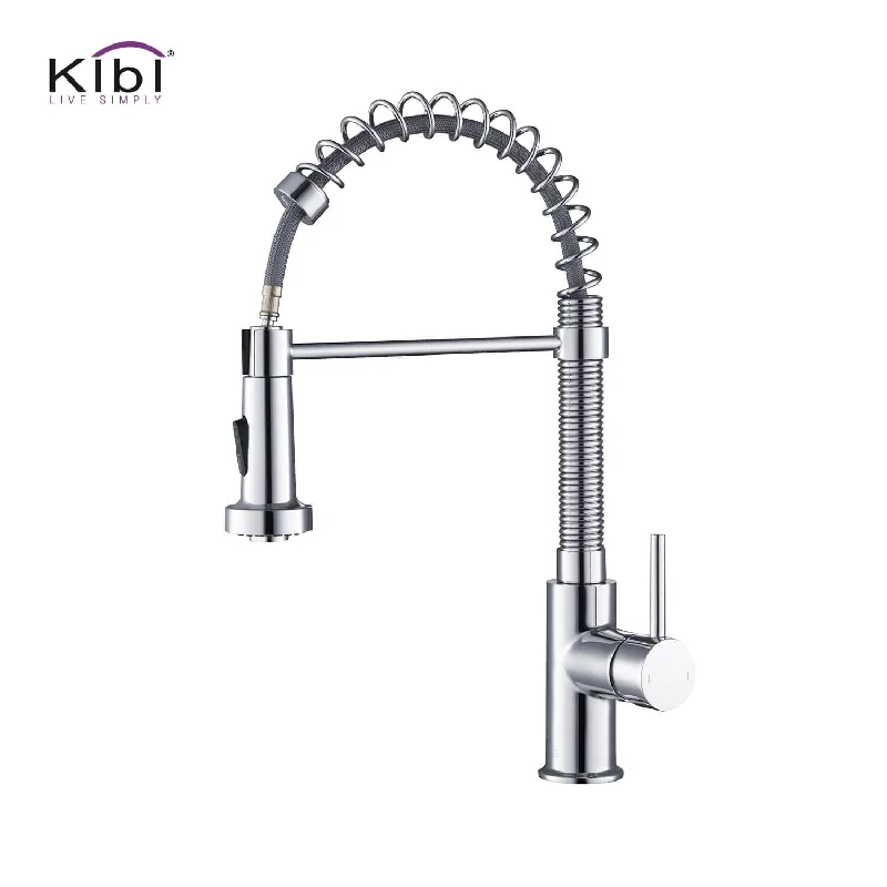 Aurora Single Handle Pull Down Kitchen Sink Faucet