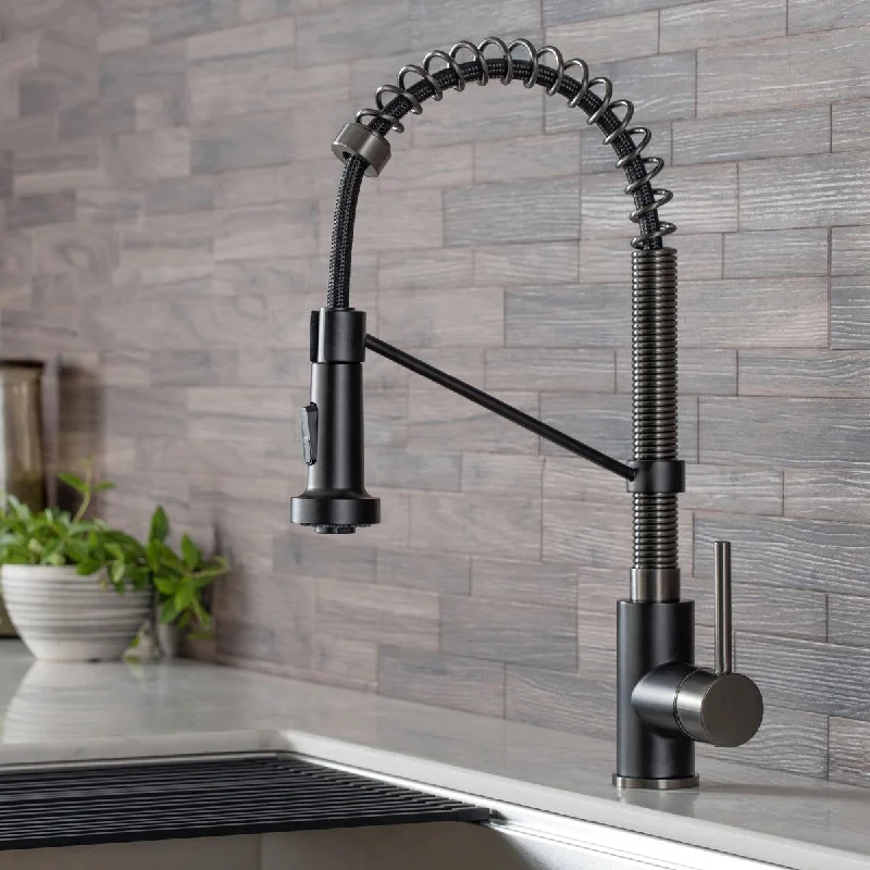 Bolden™ Single Handle 18-Inch Commercial Kitchen Faucet with Dual Function Pull-Down Sprayhead