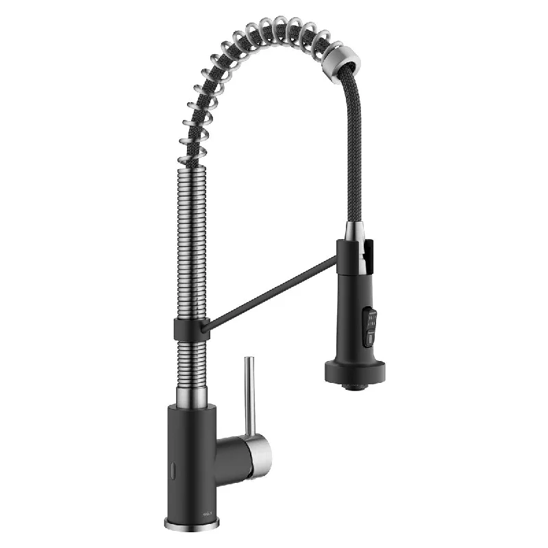 Bolden Touchless Sensor Commercial Style Pull-Down Single Handle 18-Inch Kitchen Faucet, KSF-1610SFSMB