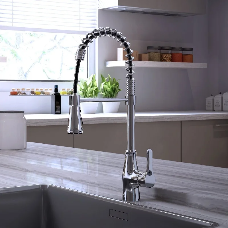 Bora Bora Collection. Pull-Down kitchen faucet. Chrome finish. By Lulani. By Lulani