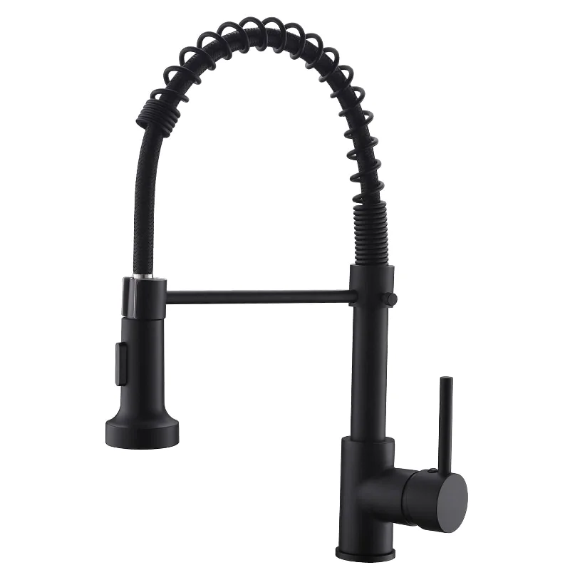 Commercial Kitchen Faucet With Pull Down Sprayer Kitchen Sink Faucets Single Handle High Arc Single Hole Mixer Faucet With Valve