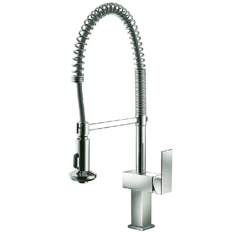 Dawn Brushed Nickel Single-lever Pull-out Spring Kitchen Faucet