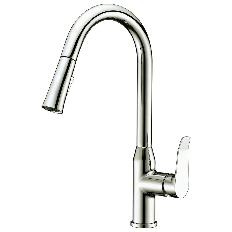 Dawn USA Brushed Nickel Single-lever Pull-down Spray Kitchen Faucet