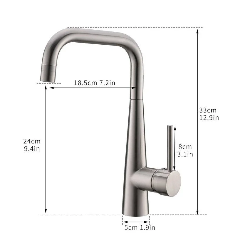 EPOWP 2 Colors Chooice Single Hole Pull Down Kitchen Faucet