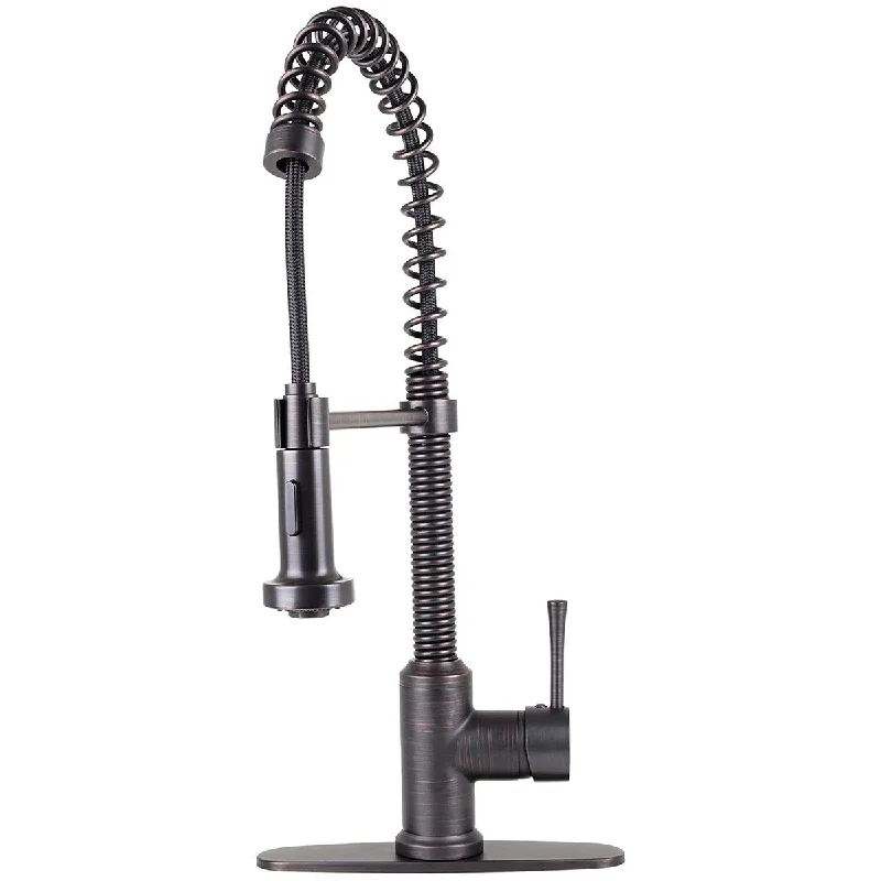 Fontaine by Italia Residential Spring Kitchen Faucet in Oil Rubbed Bronze