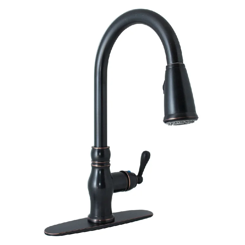 Fontaine Tradizioni Oil Rubbed Bronze 1-handle Pull-down Kitchen Faucet