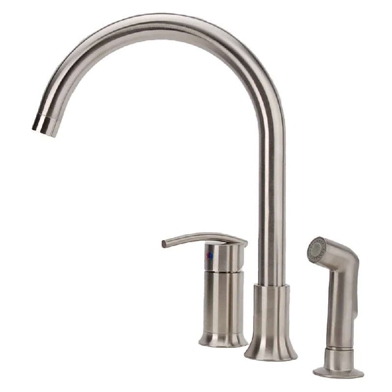 Fontaine Vincennes Single-handle Brushed Nickel Kitchen Faucet with Side Spray - Brushed Nickel