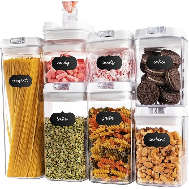 Food Storage Containers, Clear Plastic