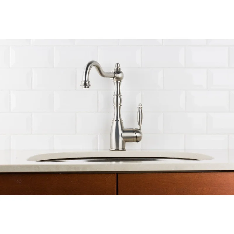 Hahn Victorian Chrome Single Lever Classic Kitchen Faucet