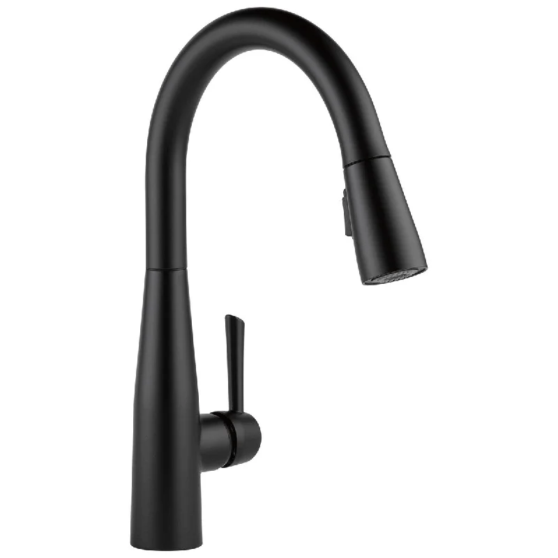 Kitchen Faucet with Pull Down Sprayer, Kitchen Sink Faucet Matte Black, Magnetic Docking Spray Head, Pull Down Kitchen Faucet