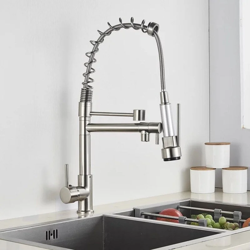 Kitchen Sink Faucet Brushed Nickel