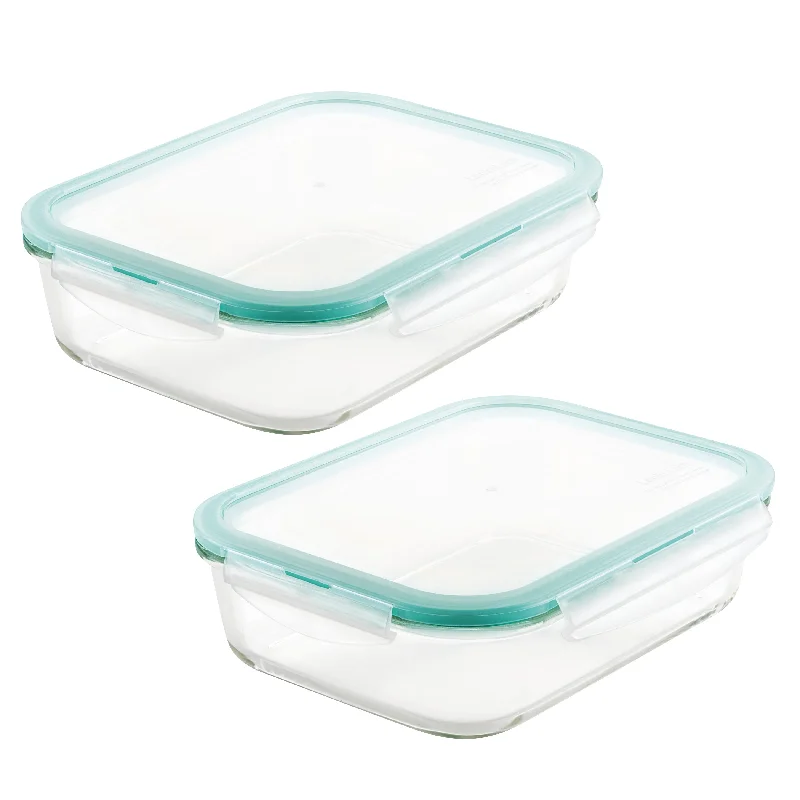 LocknLock Purely Better Glass Food Storage Containers 51oz 2 PC Set