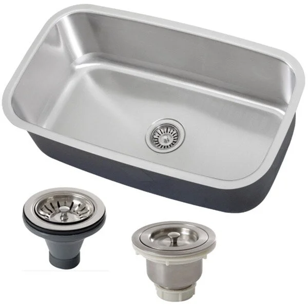 Phoenix 31.5-inch Stainless Steel 18 Gauge Undermount Single Bowl Kitchen Sink - Stainless Steel - Stainless Steel