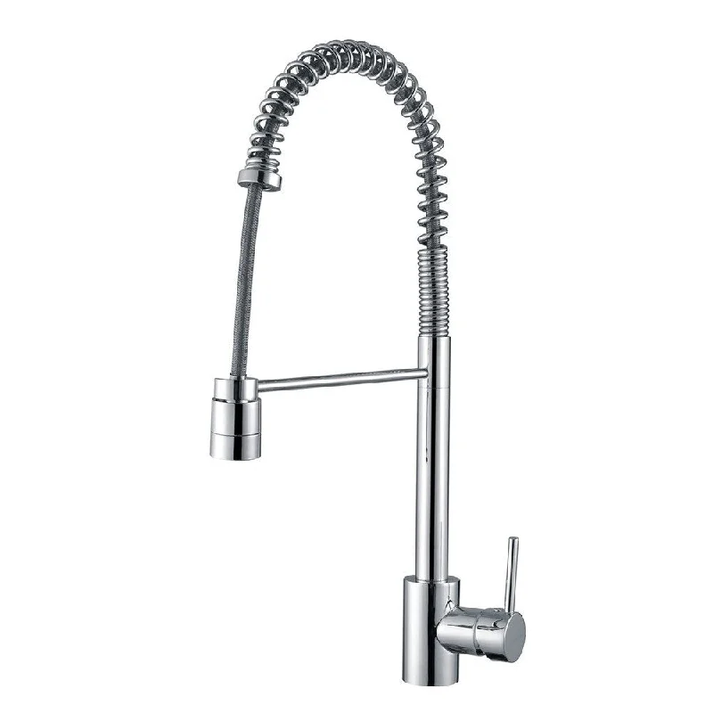 Ruvati RVF1210CH Polished Chrome Commercial Style Pullout Spray Kitchen Faucet