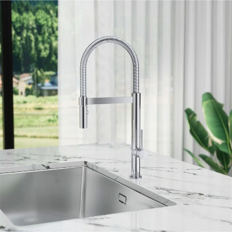 Single Handle Pull Down Sprayer Kitchen Faucet with Advanced Spray