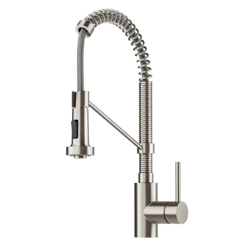 Spot Free Bolden™ 18-Inch Commercial Kitchen Faucet with Soap Dispenser in all-Brite™ Stainless Steel Finish