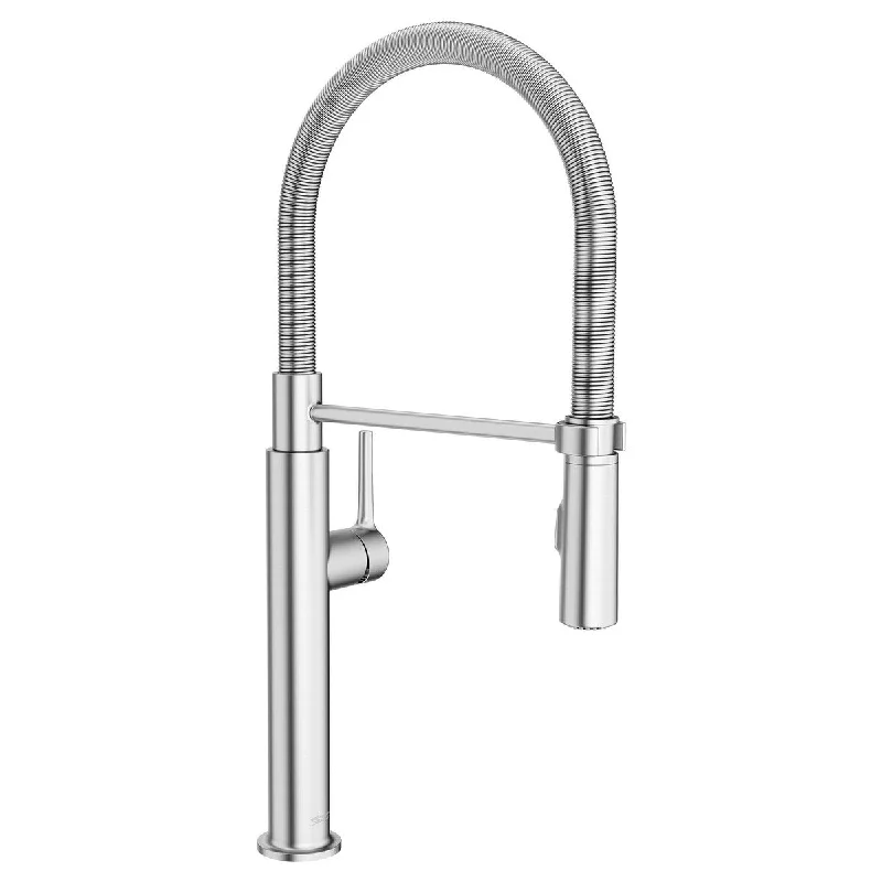 Studio S Semi Professional Pull-Down Kitchen Faucet with Spring Spout in Stainless Steel