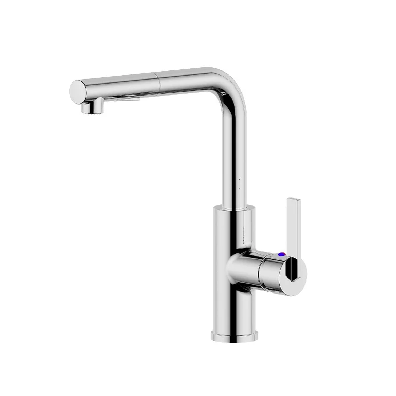 Ultra Faucets Hena Collection Single-Handle Kitchen Faucet With Pull-out Spray