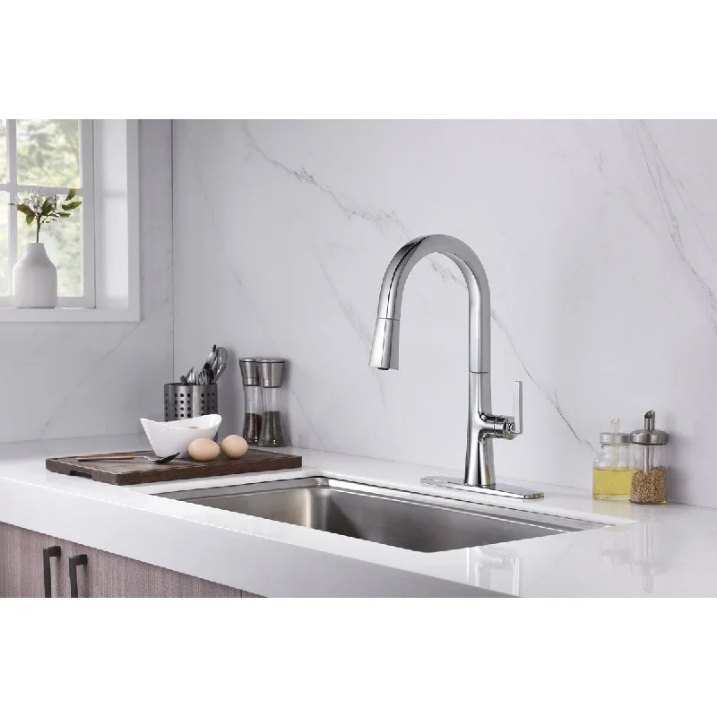 UltraFaucets Ardua Collection Single-Handle Kitchen Faucet With Pull-Down Spray