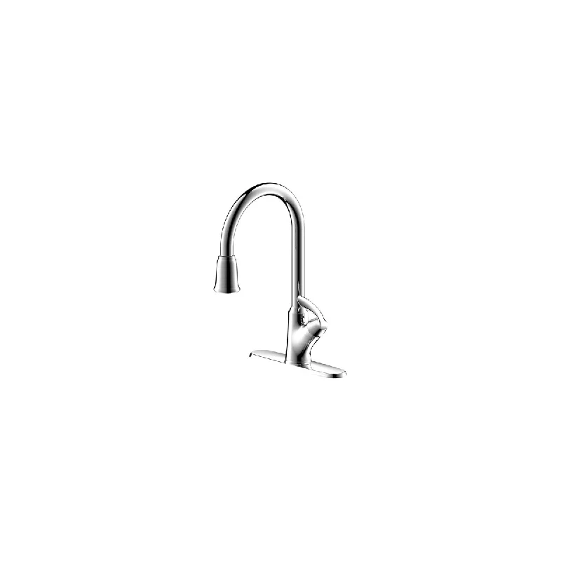 UltraFaucets Stilleto Collection Single-Handle Kitchen Faucet With Pull-Down Spray